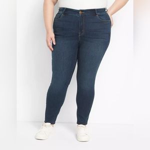 Lane Bryant size 16R Straight Fit High-Rise Skinny Jean like new